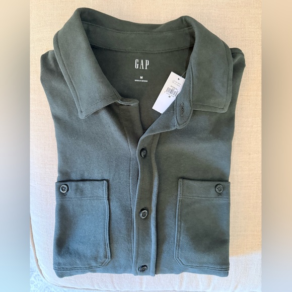 GAP Women’s Olive Green Shirt Jacket - Picture 2 of 5